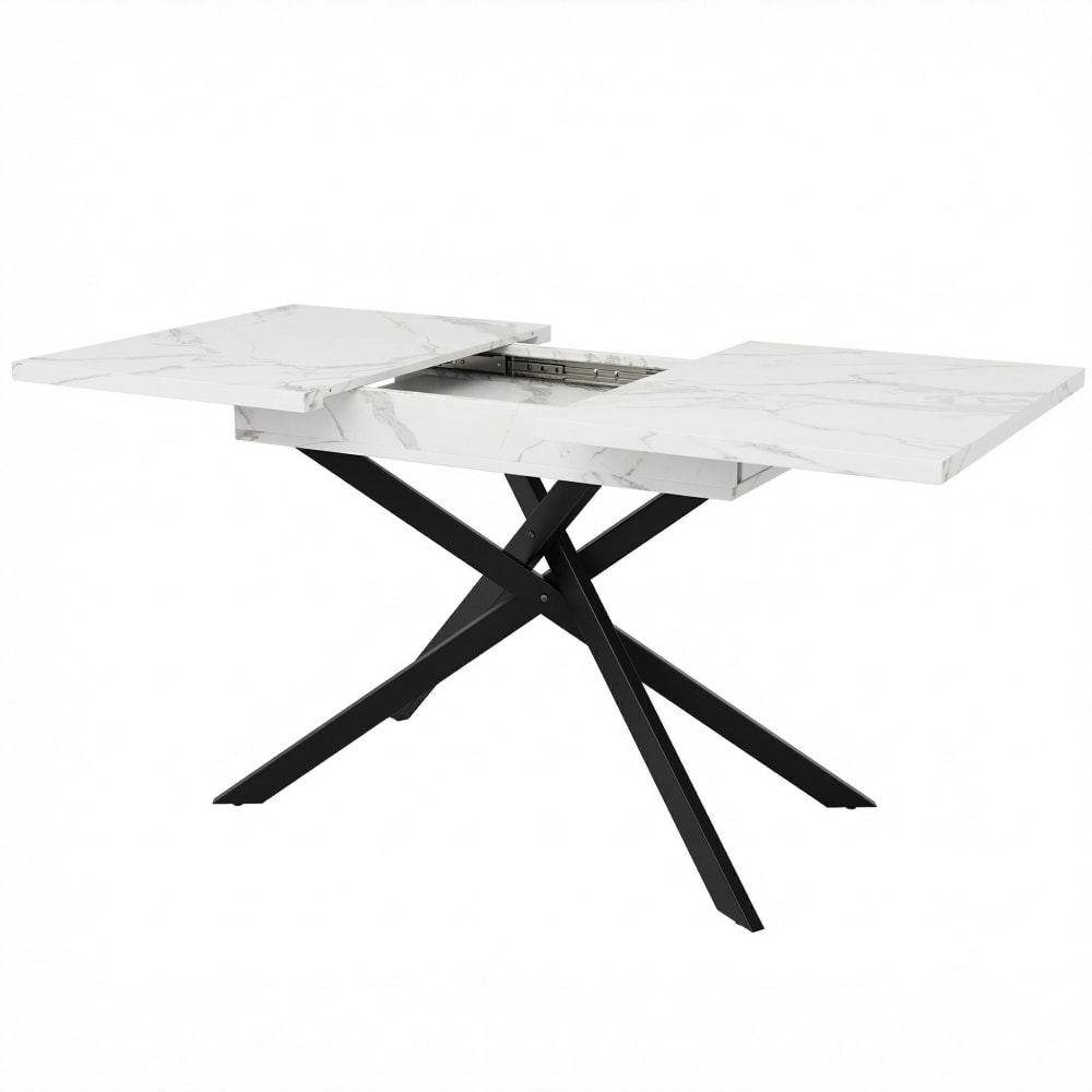 wohnli-moebel-suche-M26085653 Wohnli Möbelsuche - Ausziehbarer Esstisch 120-160x80 cm Metall