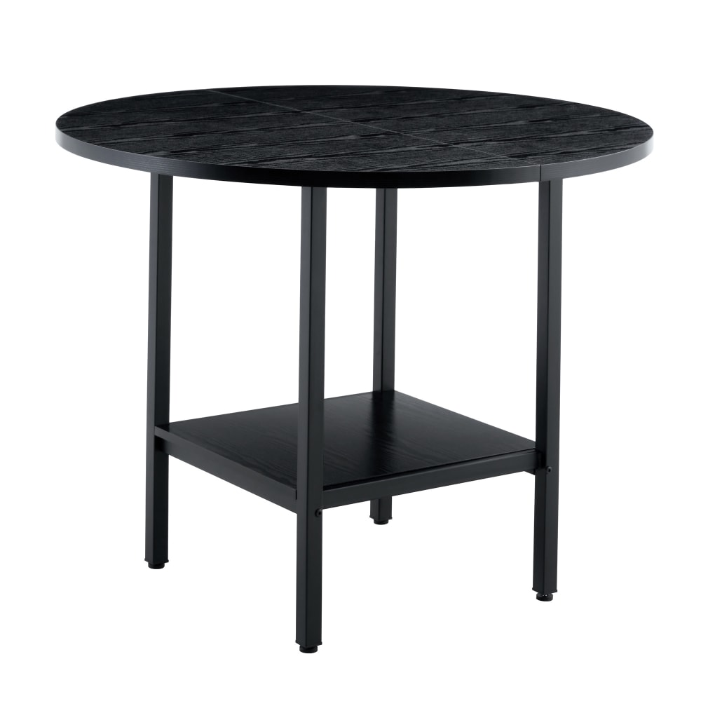 wohnli-moebel-suche-M26085684 Wohnli Möbelsuche - Runder Esstisch mit Ablage 100x77 cm Schwarz