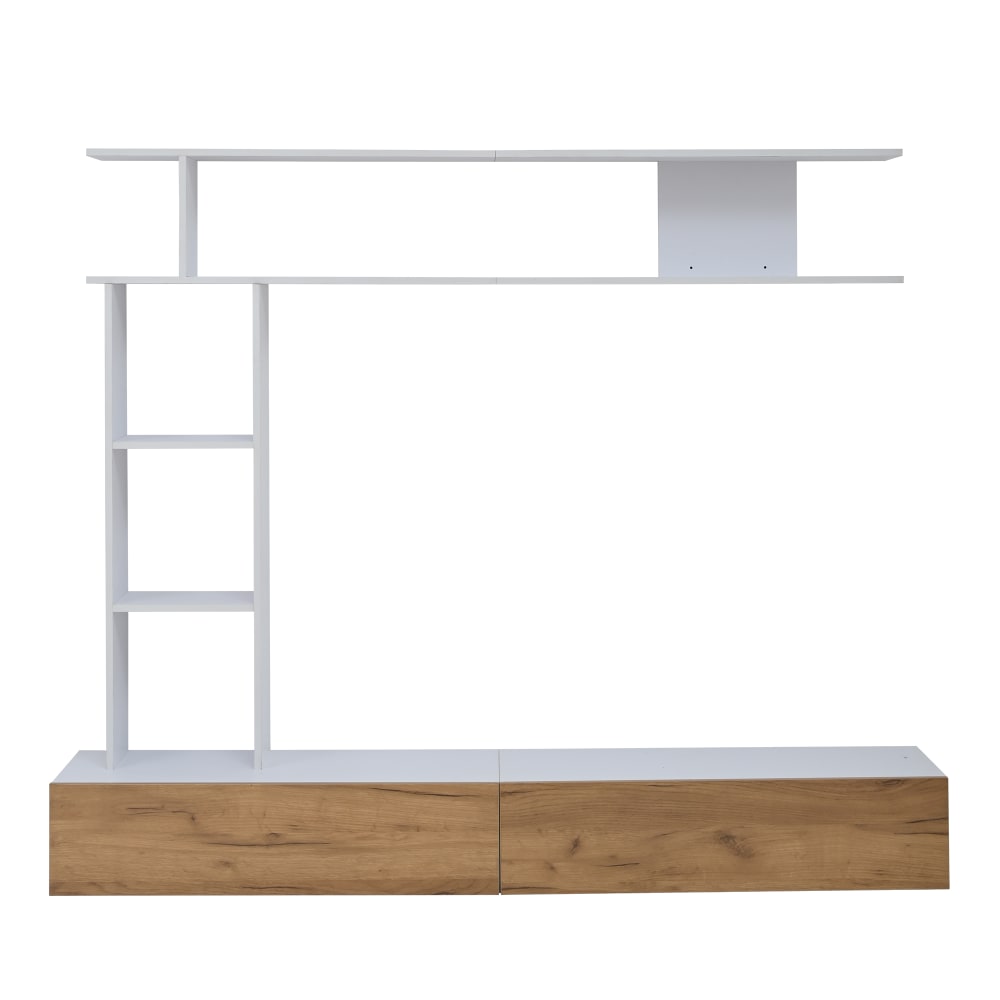 wohnli-moebel-suche-M26085709 Wohnli Möbelsuche - TV Wohnwand-Set mit Regal stehend & hängend 180 cm