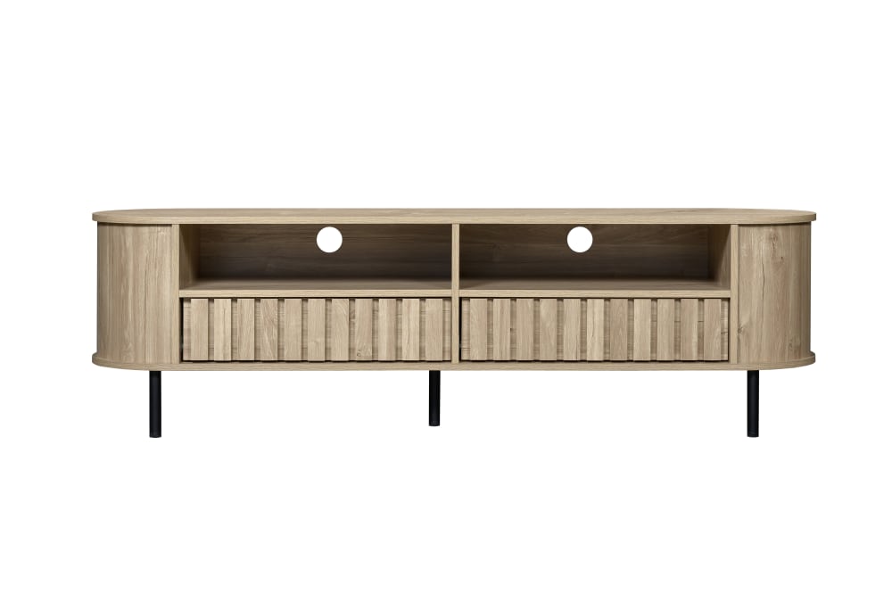 Wohnli Möbelsuche - TV-Schrank mit 2 Schubladen und 2 Ablagen 160 cm Natur