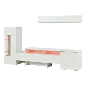 wohnli-moebel-suche-M26085712 Wohnli Möbelsuche - TV-Wohnwand Set 3-tlg. mit LED Hochglanz 170 cm