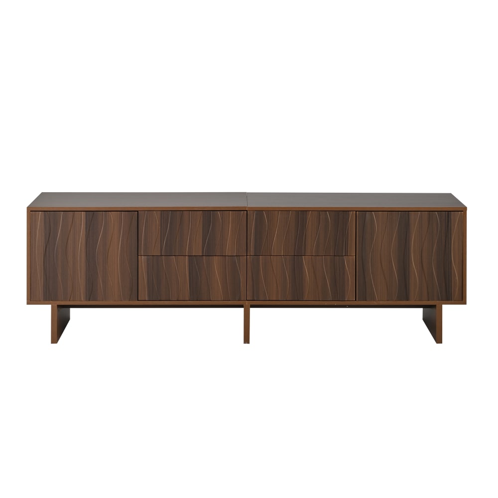 wohnli-moebel-suche-M26085717 Wohnli Möbelsuche - TV-Schrank 180 cm mit 4 Schubladen & 2 Türen Wellenform Walnuss