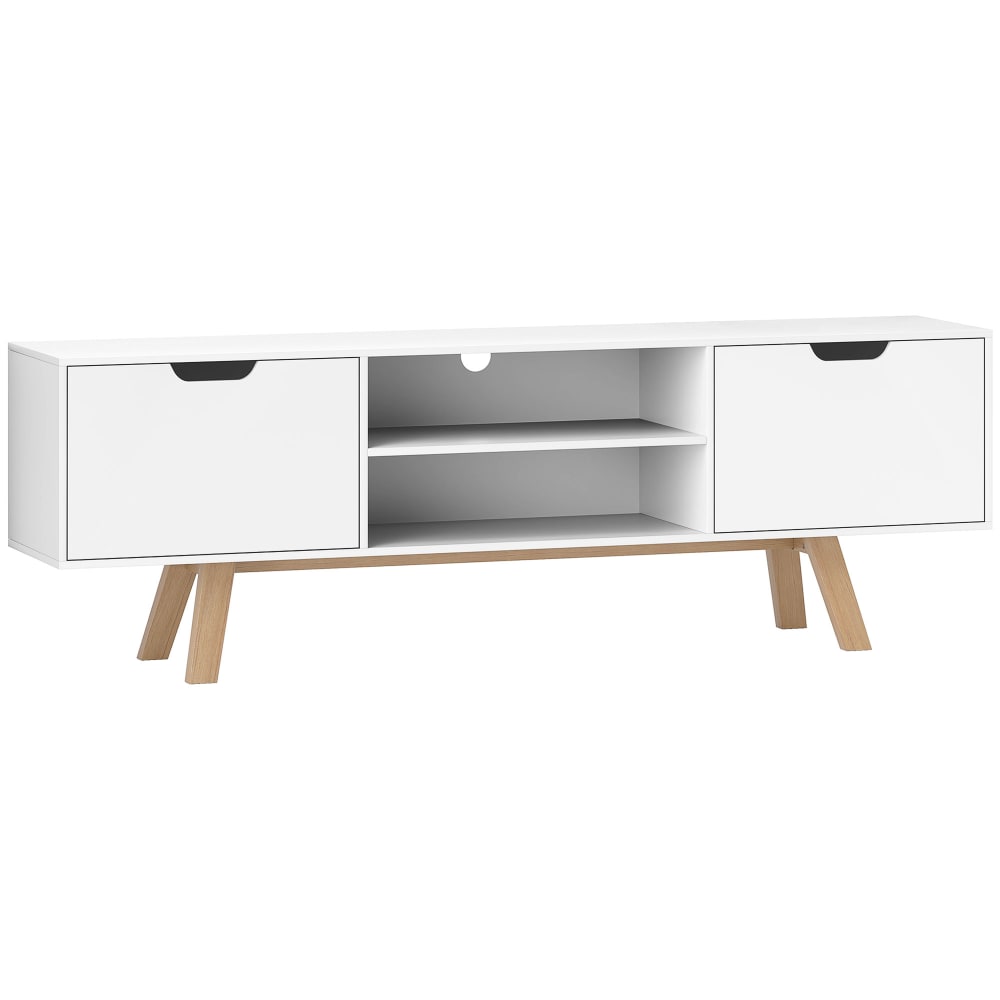 wohnli-moebel-suche-M26085719 Wohnli Möbelsuche - TV-Schrank mit 2 Türen und offenen Fächern 150 cm Weiß