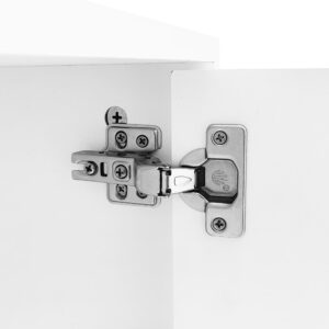 TV-Schrank mit 4 Türen und Kabelmanagement 170 cm Weiß 170x50x35cm Spanplatte Weiß MODFU Möbel Wohnzimmermöbel TV-Möbel
