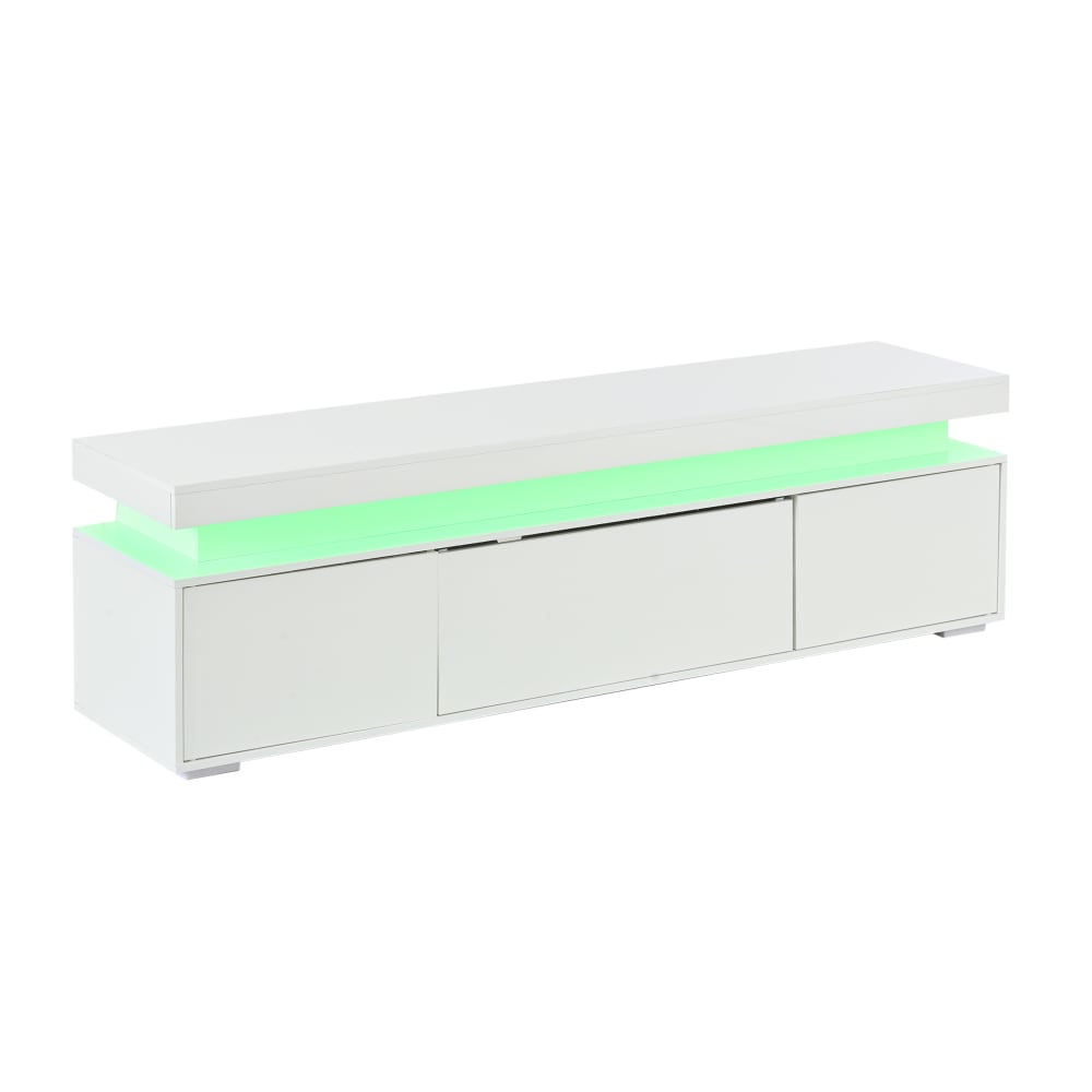 wohnli-moebel-suche-M26085721 Wohnli Möbelsuche - TV-Schrank mit LED und 3 Türen 150x35x43 cm Weiß