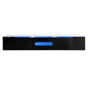 wohnli-moebel-suche-M26085741 Wohnli Möbelsuche - TV-Schrank mit LED und 3 Türen 180 cm Schwarz-Weiß