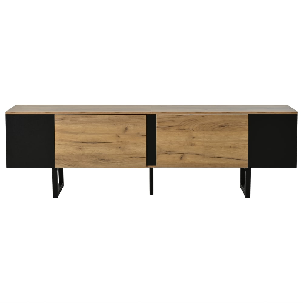 wohnli-moebel-suche-M26085748 Wohnli Möbelsuche - TV-Schrank mit 2 Türen und offenen Regalen 180 cm Naturholz