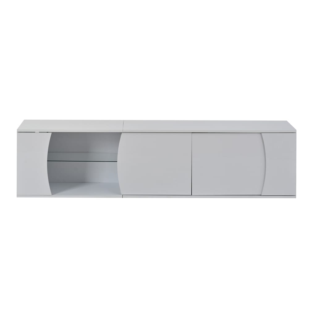 wohnli-moebel-suche-M26085753 Wohnli Möbelsuche - TV-Schrank mit LED und 3 Türen 180x40x45 cm Weiß