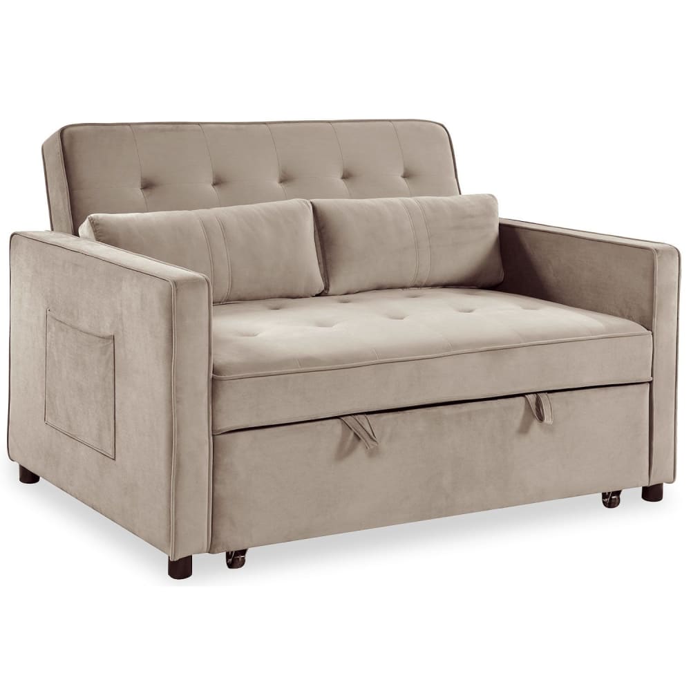 wohnli-moebel-suche-M26086082 Wohnli Möbelsuche - 2-Sitzer-Sofa Komaria Velours Beige