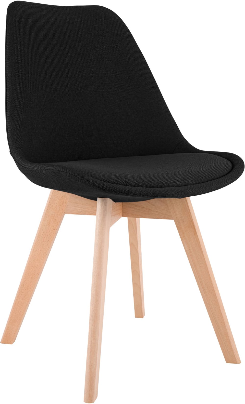 wohnli-moebel-suche-M26086719 Wohnli Möbelsuche - Esszimmerstuhl mit Sitz aus Stoff schwarz