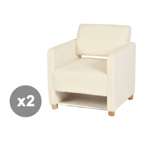 wohnli-moebel-suche-M26087050 Wohnli Möbelsuche - 2er-Set Cord-Sessel mit Aufbewahrungstaschen – Beige