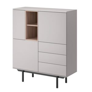 wohnli-moebel-suche-M26088644 Wohnli Möbelsuche - Highboard Inox aus Holz 100x40x121cm grau / Jackson Hickory