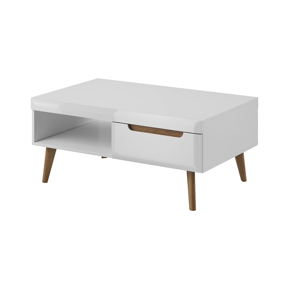 wohnli-moebel-suche-M26088700 Wohnli Möbelsuche - Couchtisch Nordi mit Schubladen 107x67x46cm weiß / Riviera Eiche