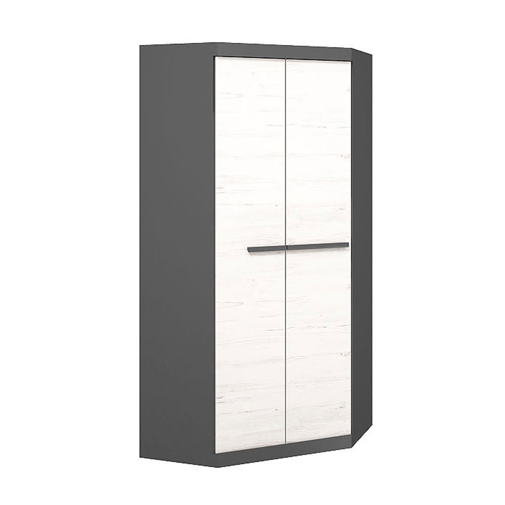 wohnli-moebel-suche-M26088709 Wohnli Möbelsuche - Eckschrank Trend mit Türen 93x93x194cm graphit / Andersen Kiefe