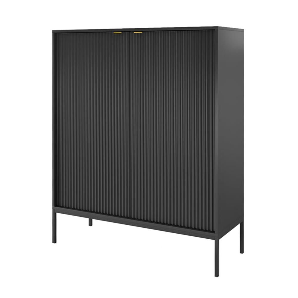 wohnli-moebel-suche-M26088723 Wohnli Möbelsuche - Highboard Nova mit Türen aus Holz 104x39x125cm