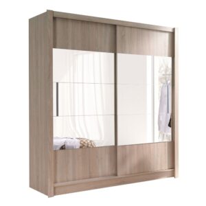 wohnli-moebel-suche-M26088728 Wohnli Möbelsuche - Schwebetürenschrank mit Türen aus Holz 184x61