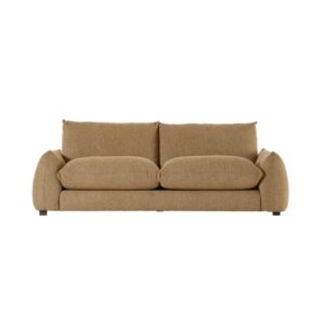 wohnli-moebel-suche-M26089634 Wohnli Möbelsuche - Gerades 3-Sitzer-Sofa aus hellbraunem meliertem Strukturstoff