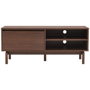 wohnli-moebel-suche-M26089934-1 Dunkles Holz-TV-Möbel 120cm 1 Tür 120x50x40cm Spanplatte Braun Happy Garden Möbel Wohnzimmermöbel TV-Möbel