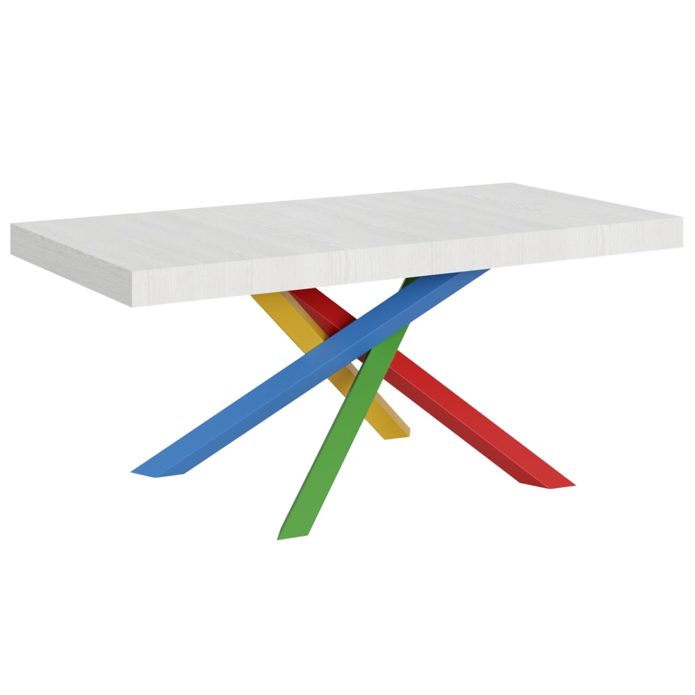 Wohnli Möbelsuche - Ausziehtisch 90x180/284 cm in Holzoptik Esche weiß
