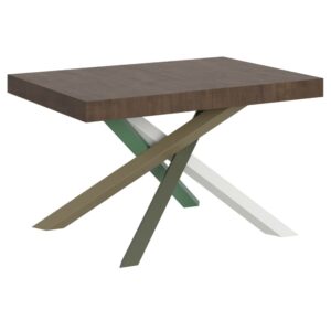 Wohnli Möbelsuche - Ausziehtisch 90x130/390 cm in Holzoptik Nussbaumbraun