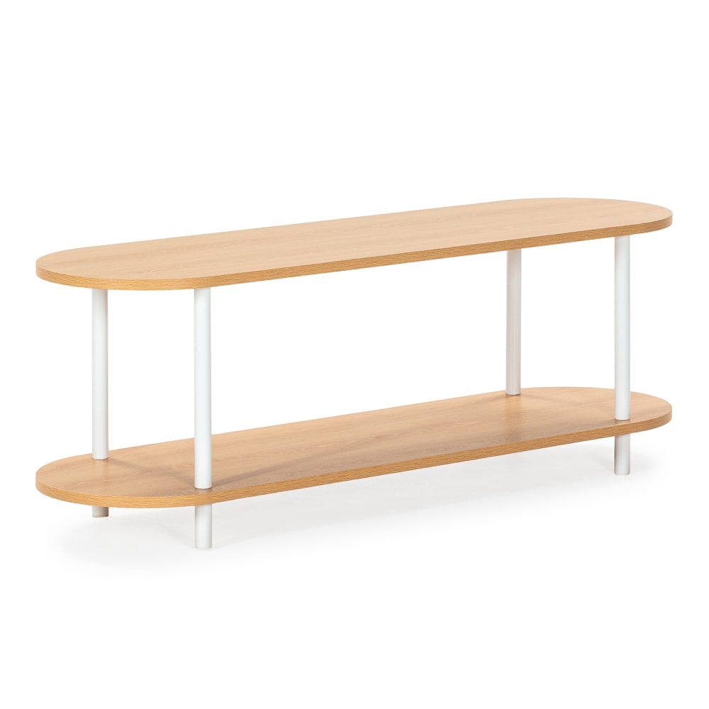 wohnli-moebel-suche-M26091754 Wohnli Möbelsuche - TV-Schrank 2 Regalböden Eiche-Optik/Weiß