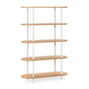 wohnli-moebel-suche-M26091769 Wohnli Möbelsuche - Wohnzimmerregal 5 Regalböden Eiche-Optik/Weiß
