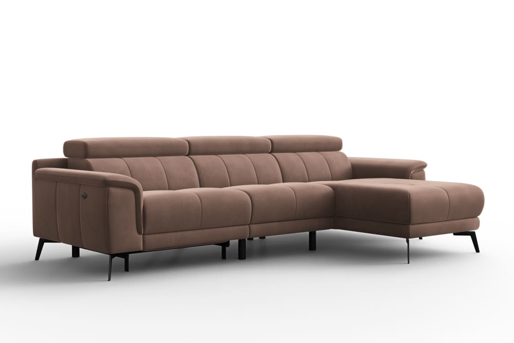 Brauner Veloursstoff