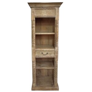 wohnli-moebel-suche-M26092869-1 Bücherregal Holz handgef. 57x38x180 cm Braun 57x180x38cm Holz Braun Wanderlust deco Möbel Wohnzimmermöbel Regale
