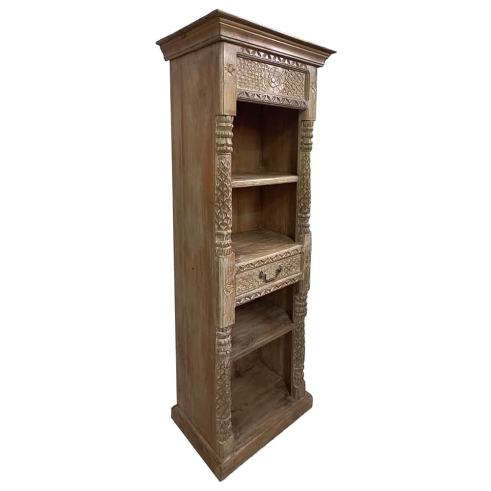 wohnli-moebel-suche-M26092869 Wohnli Möbelsuche - Bücherregal Holz handgef. 57x38x180 cm Braun
