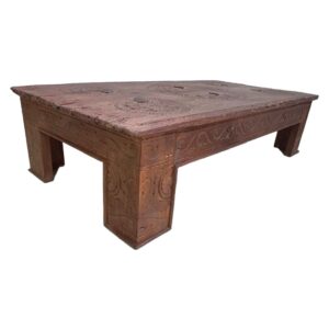 Wohnli Möbelsuche - Couchtisch aus handgefertigtem holz 150x74x37 cm (h) Braun