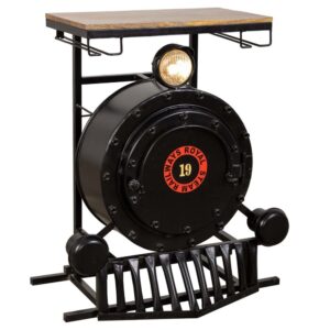 wohnli-moebel-suche-M26092953 Wohnli Möbelsuche - Lokomotive Bar Möbel Eisen Holz handgefertigt 75x47x90 cm