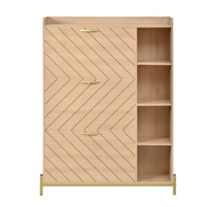 wohnli-moebel-suche-M26093462 Wohnli Möbelsuche - Schuhschrank Eiche Design Geometrie goldene Details
