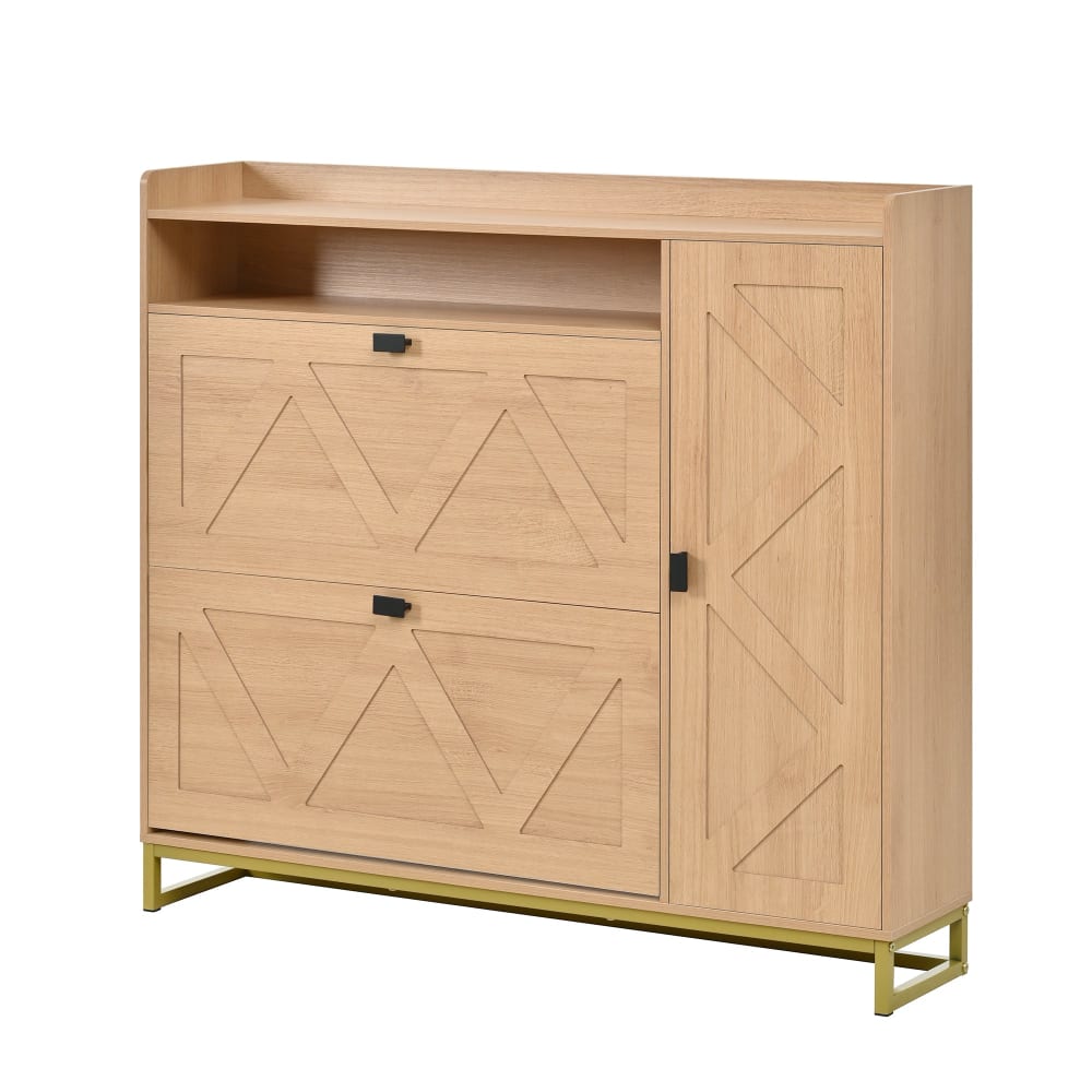 Wohnli Möbelsuche - Schuhschrank geometrisches Design 110x24x100 cm