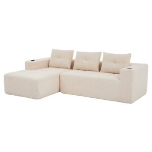 wohnli-moebel-suche-M26093474 Wohnli Möbelsuche - 3-Sitzer Ecksofa aus Chenille mit Recamiere