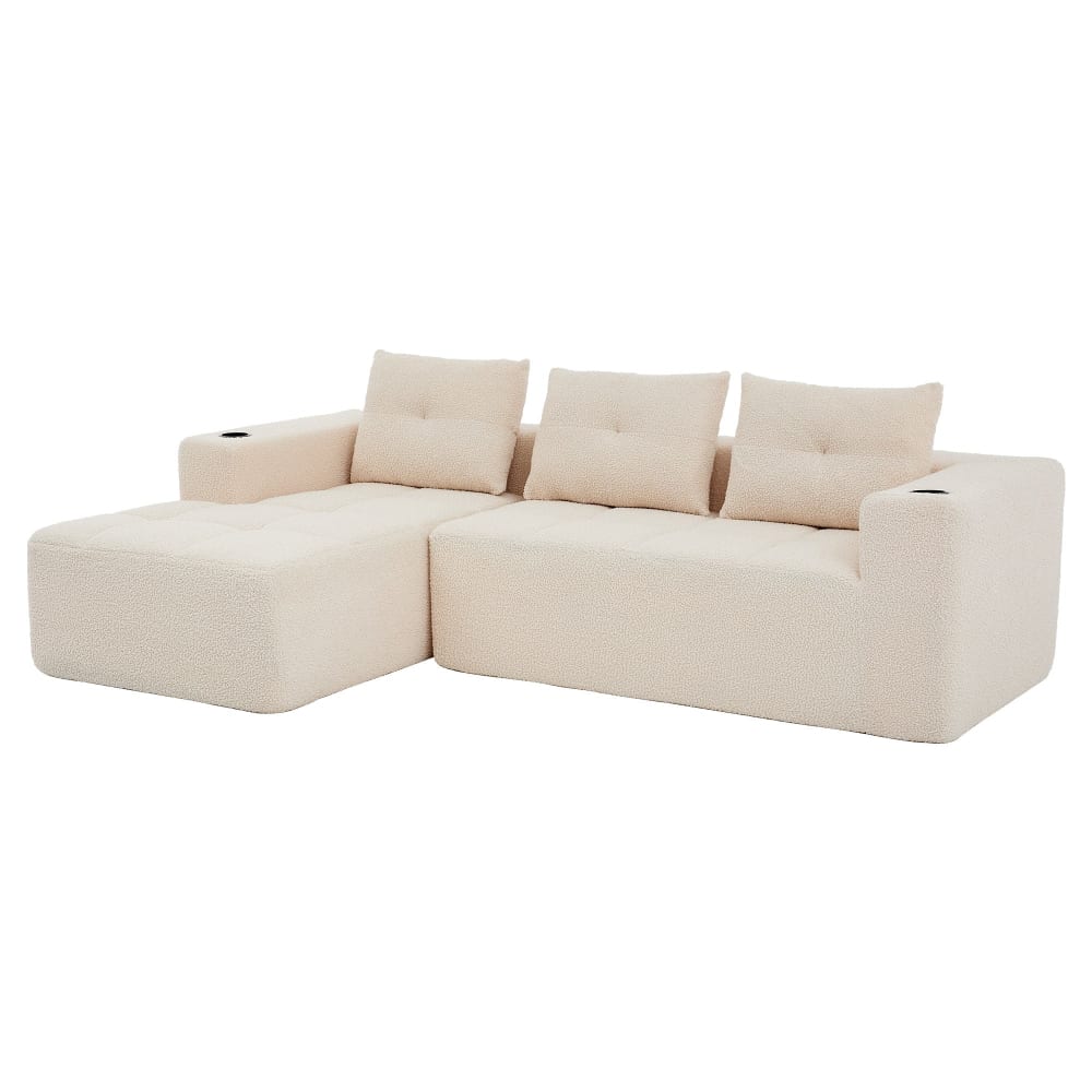 wohnli-moebel-suche-M26093474 Wohnli Möbelsuche - 3-Sitzer Ecksofa aus Chenille mit Recamiere
