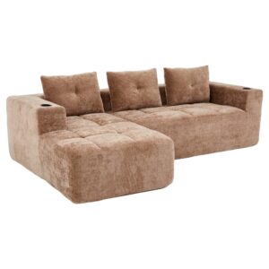 wohnli-moebel-suche-M26093479 Wohnli Möbelsuche - 3-Sitzer Ecksofa aus Chenille mit Recamiere