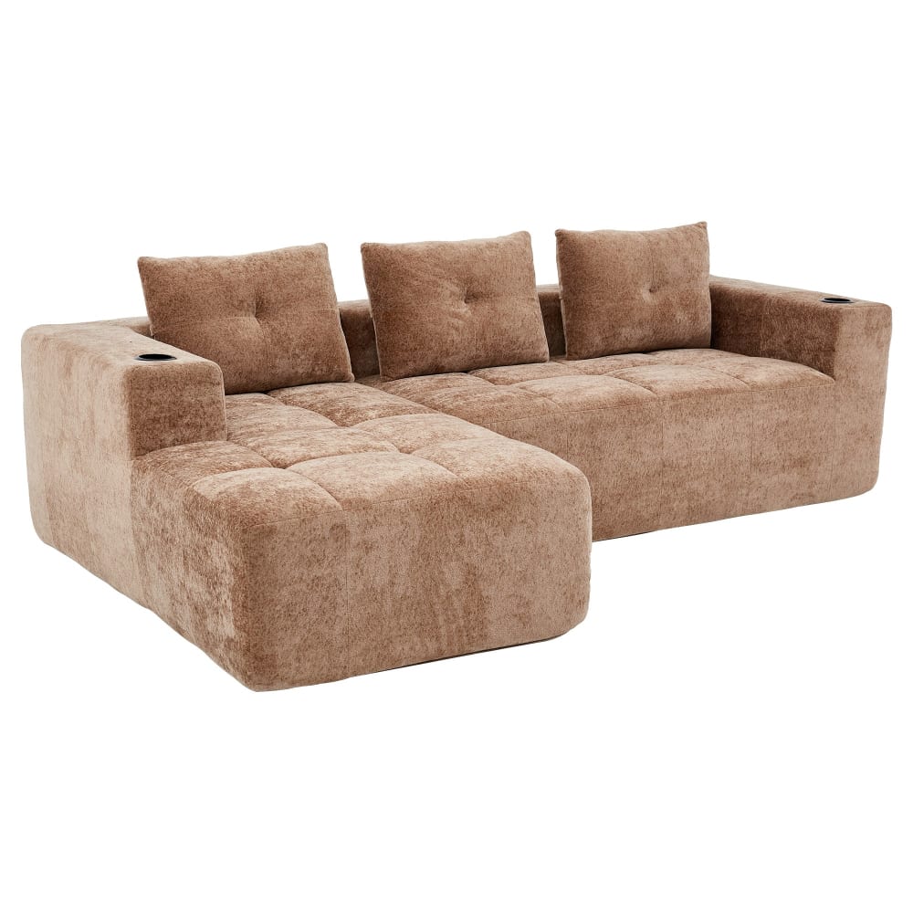wohnli-moebel-suche-M26093479 Wohnli Möbelsuche - 3-Sitzer Ecksofa aus Chenille mit Recamiere