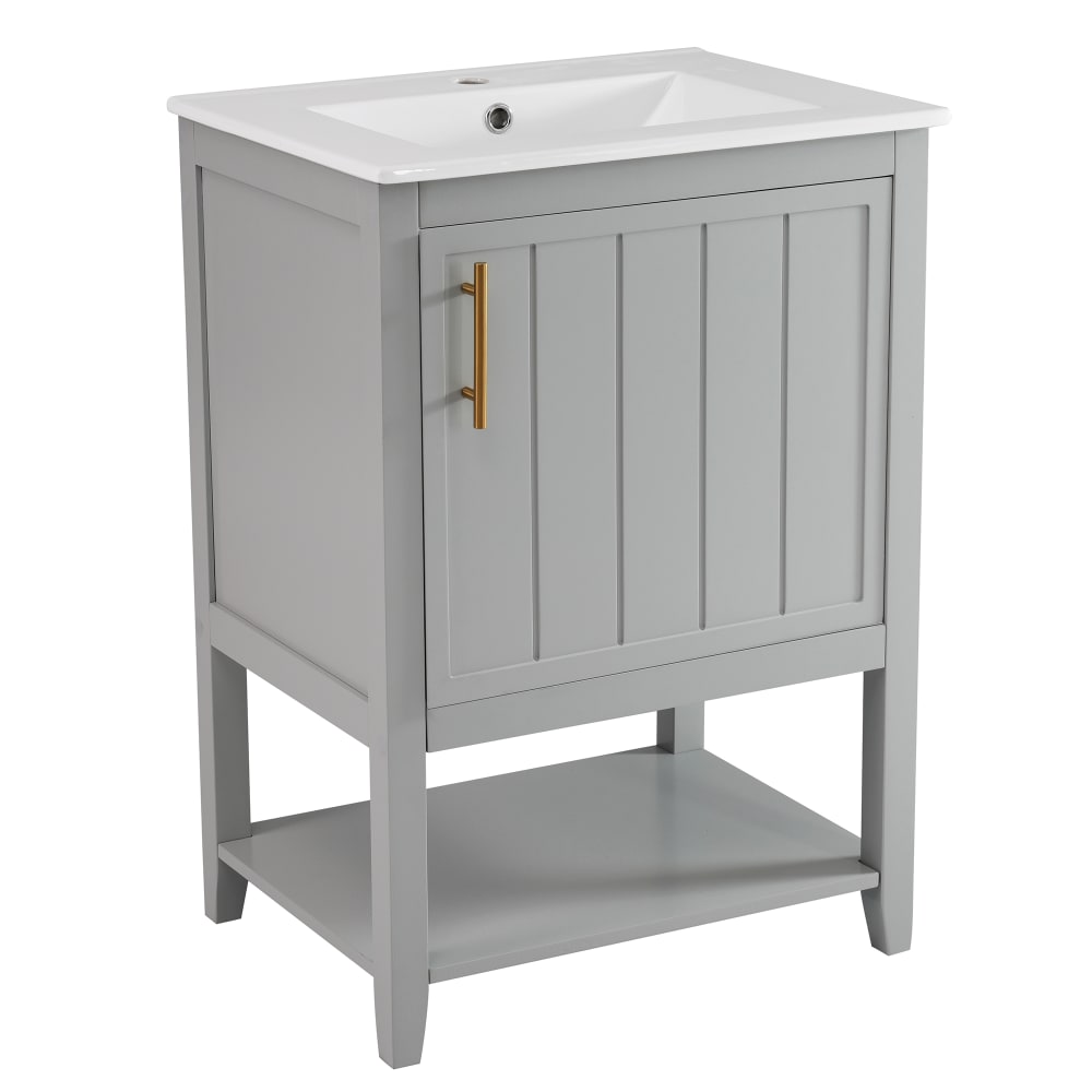 wohnli-moebel-suche-M26093483 Wohnli Möbelsuche - Badmöbel Grau mit Waschbecken - Unterschrank mit Stauraum-System
