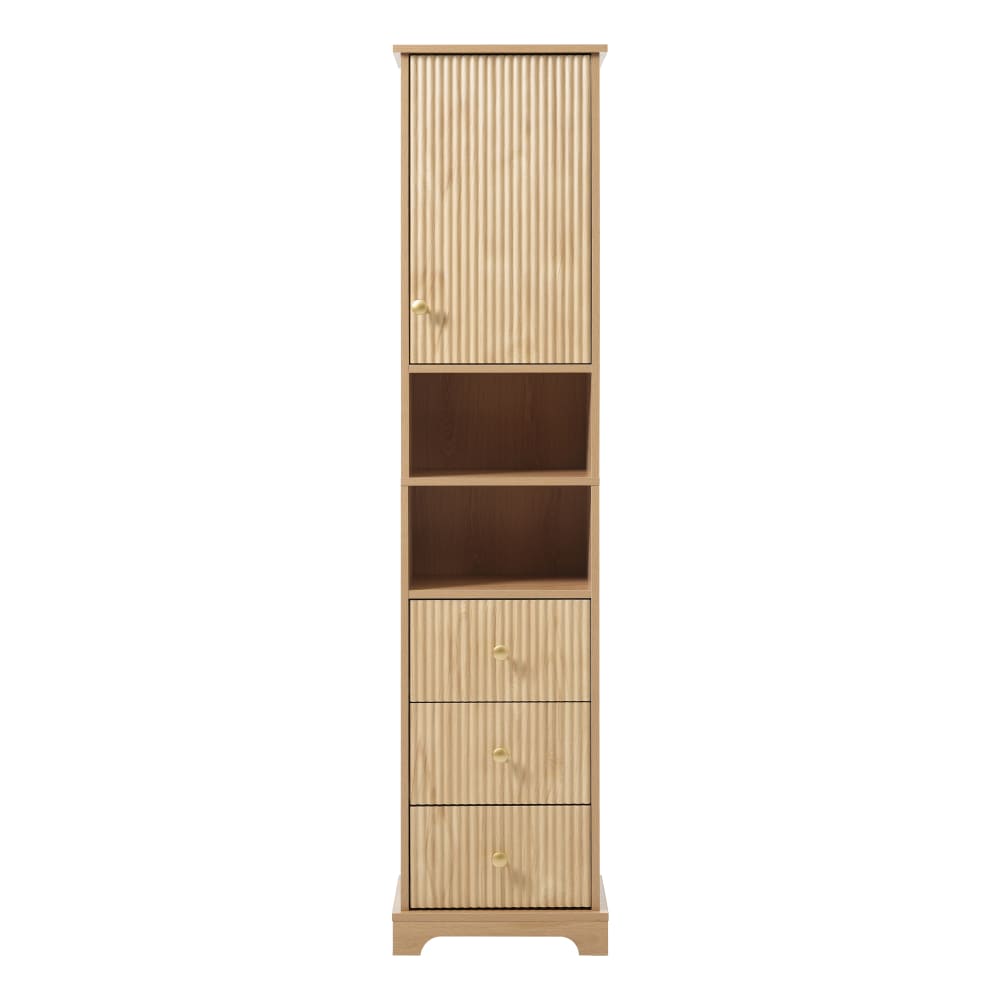 wohnli-moebel-suche-M26093484 Wohnli Möbelsuche - Badschrank 172cm Hoch mit 3 Schubladen & Tür