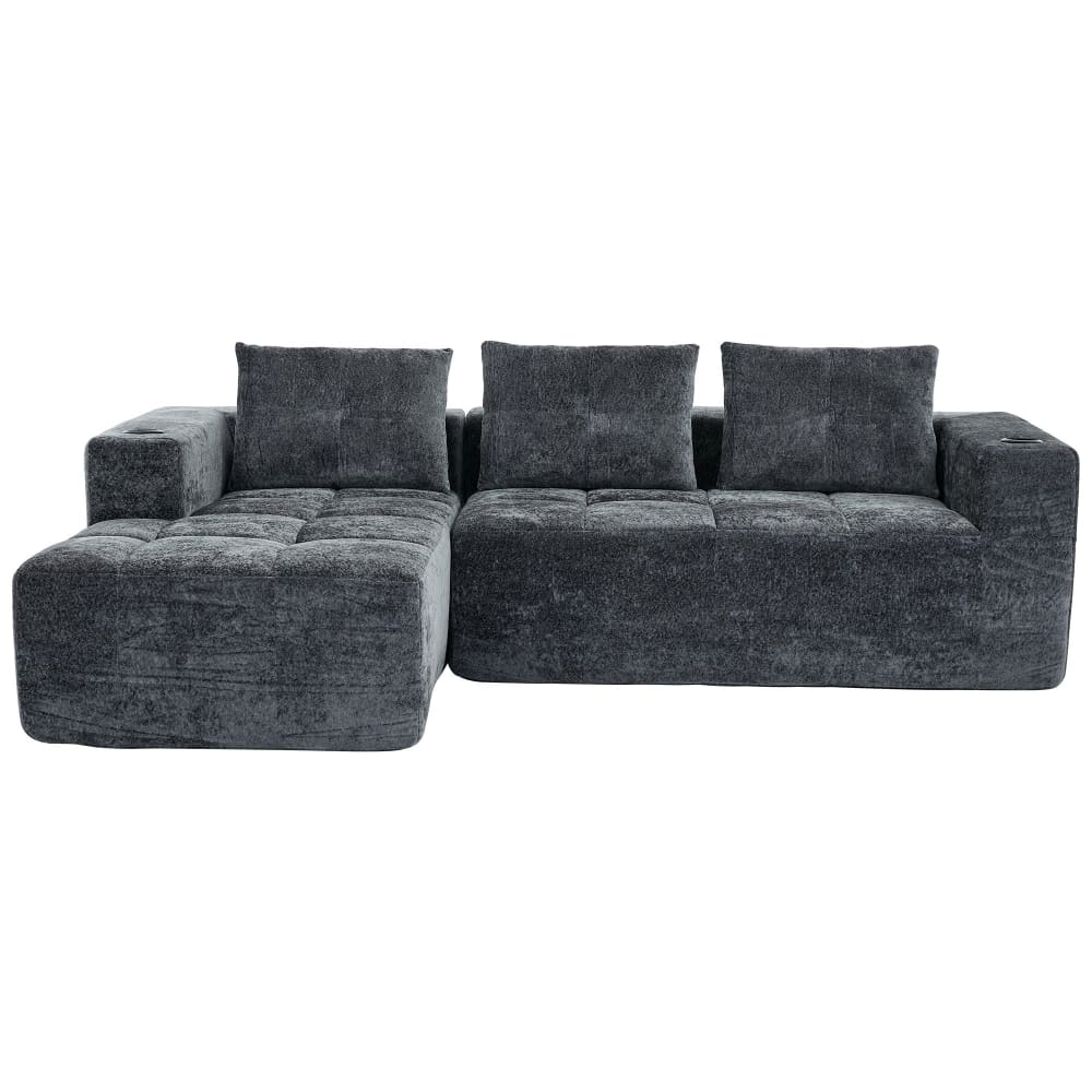 wohnli-moebel-suche-M26093491 Wohnli Möbelsuche - 3-Sitzer Ecksofa aus Chenille mit Recamiere