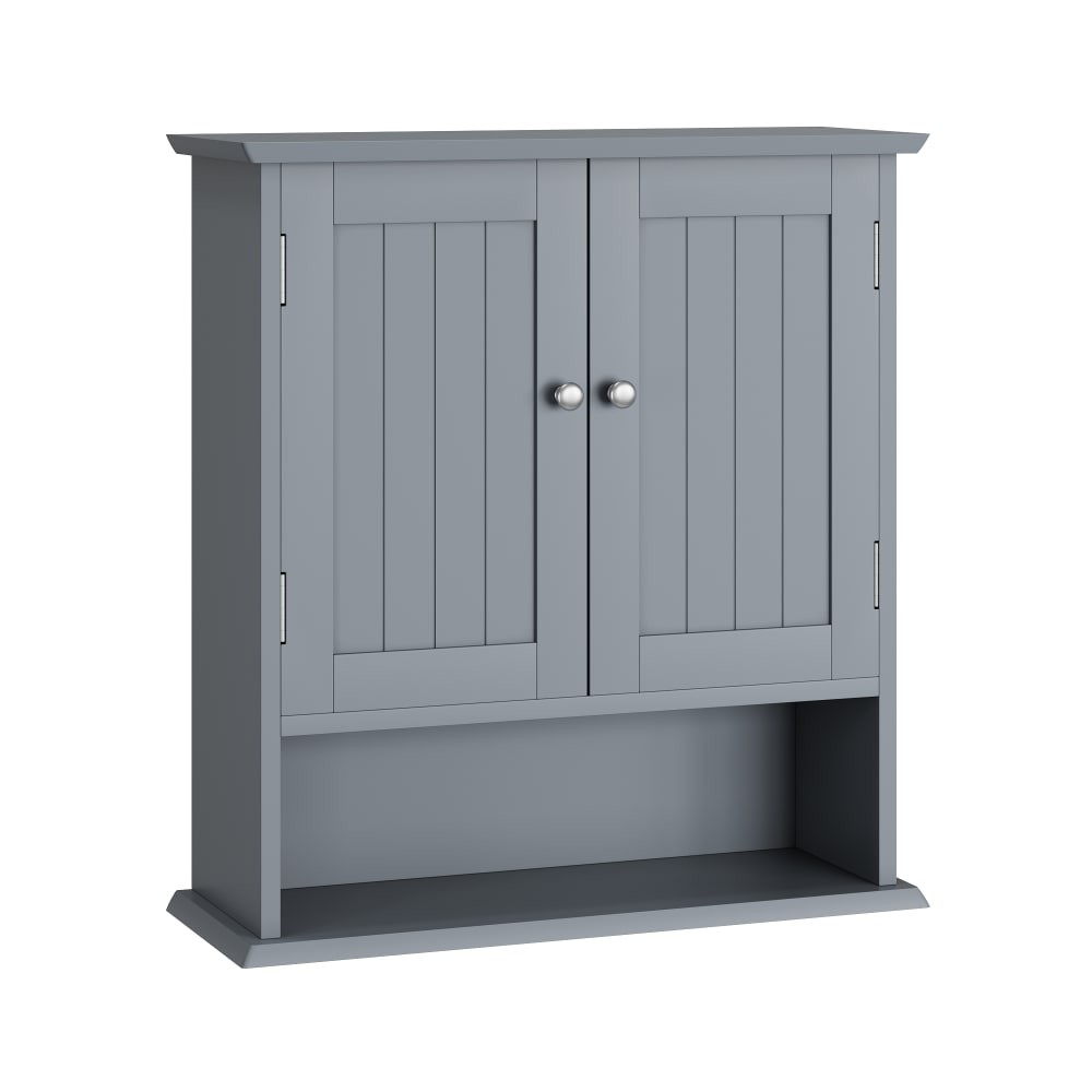 wohnli-moebel-suche-M26093504 Wohnli Möbelsuche - Bad-Wandschrank Hellgrau 55cm - Hängeschrank mit 5-fach Verstellbar