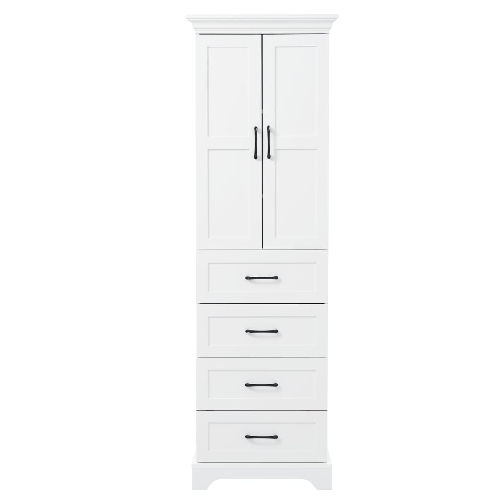 wohnli-moebel-suche-M26093533 Wohnli Möbelsuche - Hochschrank fürs Badezimmer mit 4 Schubladen und 2 Türen