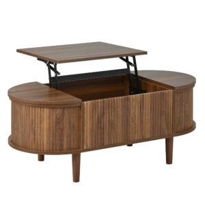 wohnli-moebel-suche-M26093566 Wohnli Möbelsuche - Ovaler Couchtisch höhenverstellbar Vintage 2 Türen 100x48 cm