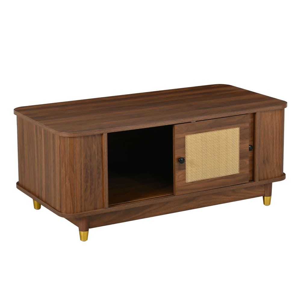 wohnli-moebel-suche-M26093582 Wohnli Möbelsuche - Couchtisch mit Rattan-Schiebetüren und Ablagefächern