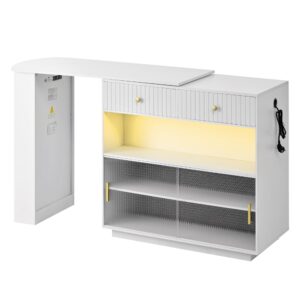 wohnli-moebel-suche-M26093589 Wohnli Möbelsuche - 360° drehbarer Bartisch mit Glastüren