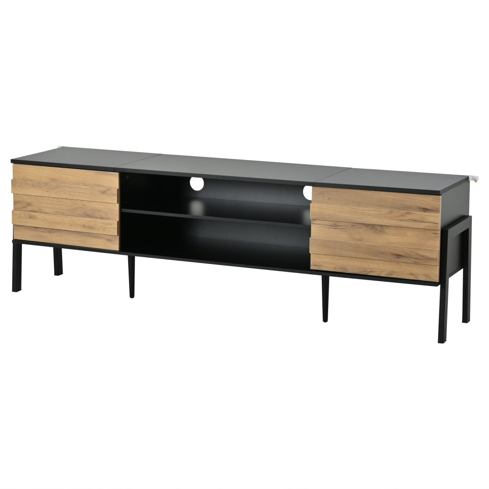 wohnli-moebel-suche-M26093595 Wohnli Möbelsuche - TV-Board mit 2 Schränken und offenen Regalen