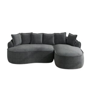 wohnli-moebel-suche-M26093598 Wohnli Möbelsuche - Modulares Ecksofa Chenille Grau ohne Rahmen 252x164cm