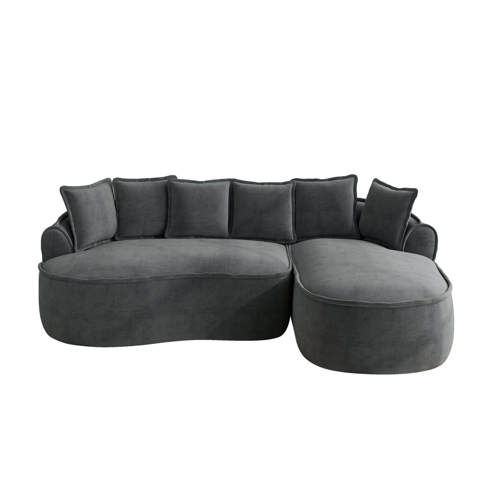 wohnli-moebel-suche-M26093598 Wohnli Möbelsuche - Modulares Ecksofa Chenille Grau ohne Rahmen 252x164cm