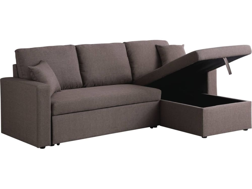 Wohnli Möbelsuche - Ecksofa aus  221 x 145 x 85 cm braun