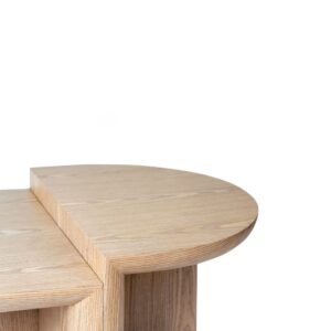 wohnli-moebel-suche-M26094413-1 Zweiteiliger Couchtisch in Eichenoptik 60x38x100cm Holz Beige Koketto Home Möbel Wohnzimmermöbel Couchtische